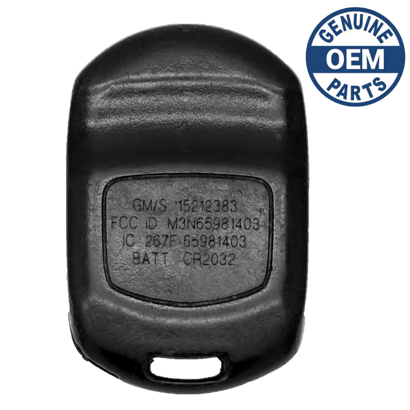 Cadillac Factory Keyless Entry Remote 15212383 Driver 1 M3N65981403
