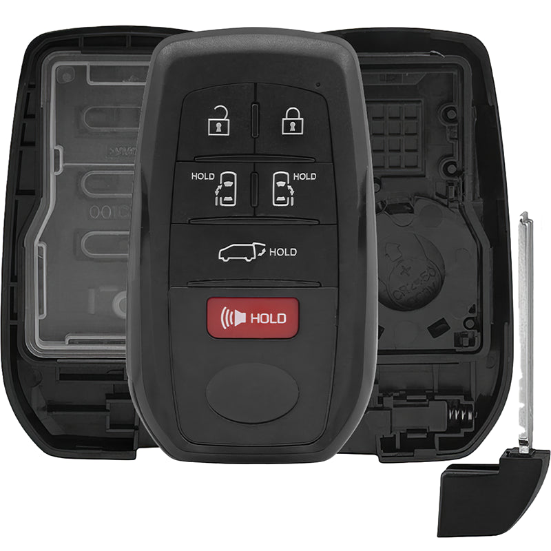 Toyota Smart Key 6 Button Replacement Case FCC ID: HYQ14FBX, 8990H-08010