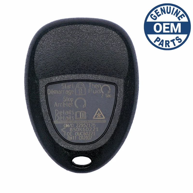 2010 Chevrolet Traverse Remote PN: 22951508, 22756460 FCC ID: OUC60270, OUC60221