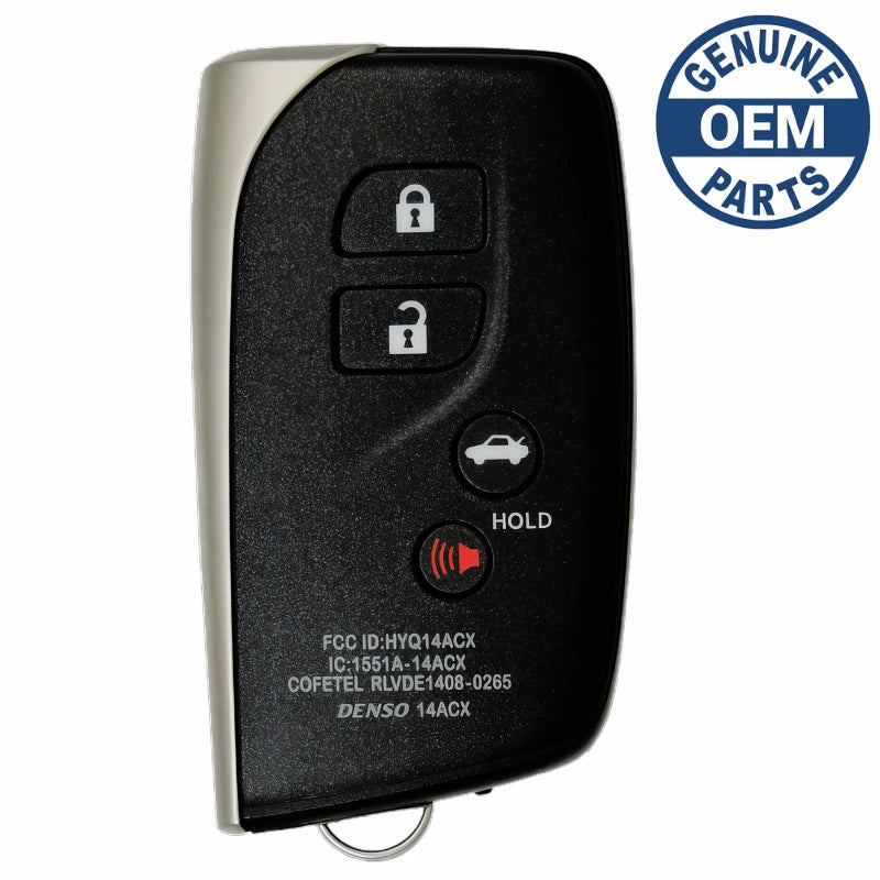 2015 Lexus LS460 Smart Key Fob PN: 89904-50N10, 89904-50K80