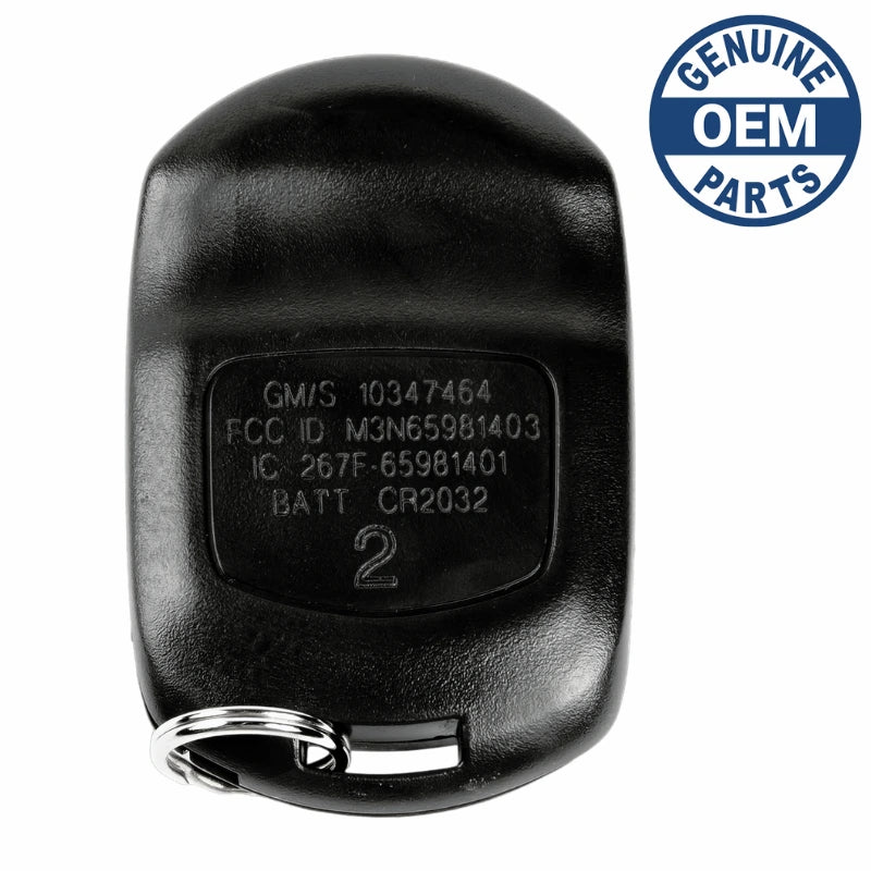2004 Cadillac XLR Smart Key Fob Driver 2 PN: 10354923