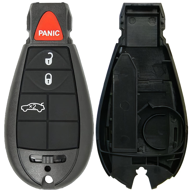 Chrysler/Dodge/Jeep/VW Fobik 4 Button Replacement Case with Trunk FCC ID: IYZ-C01C / M3N5WY783X