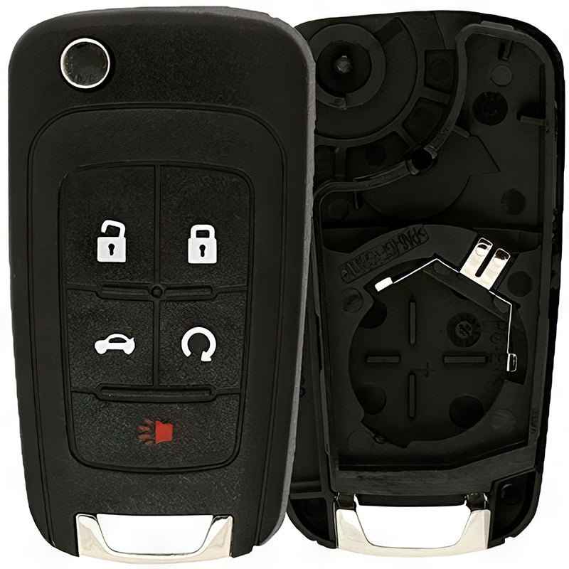 New Aftermarket Chevrolet Replacement Case for OHT01060512 5 Button Flipkey Remote