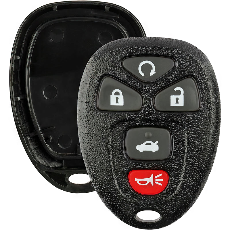 Replacement Case and Button Pad fits GM PN:22733524 5 Button Remote