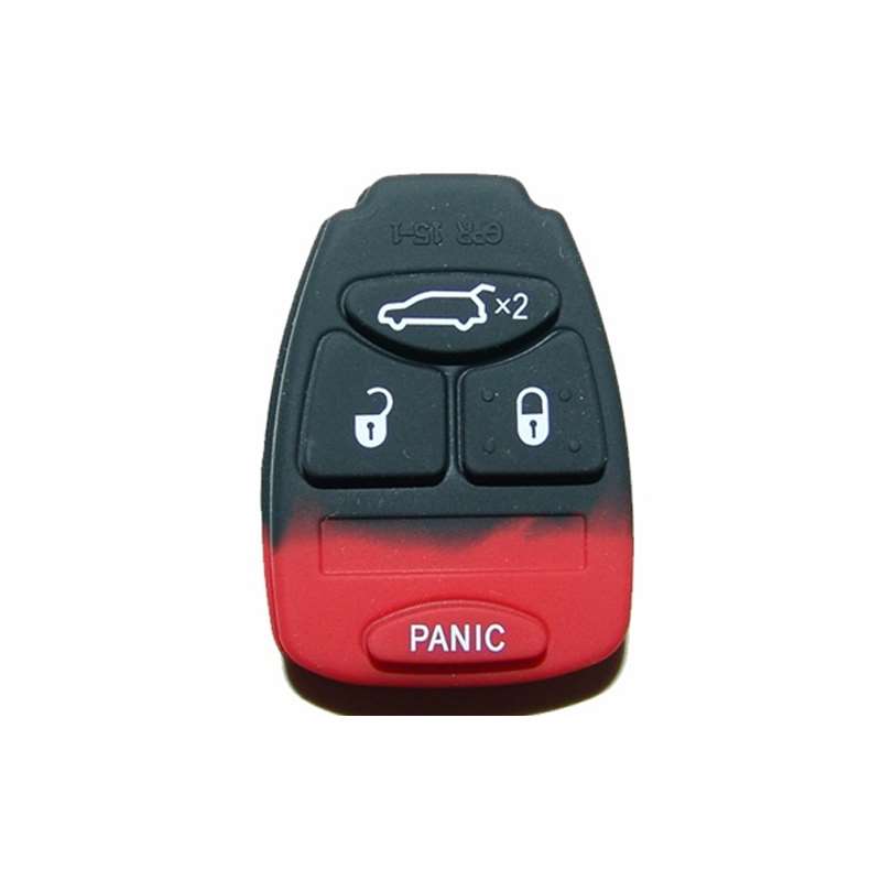 Button Pad for Chrysler Dodge Jeep Remote Head Keys with 4 Skinny buttons