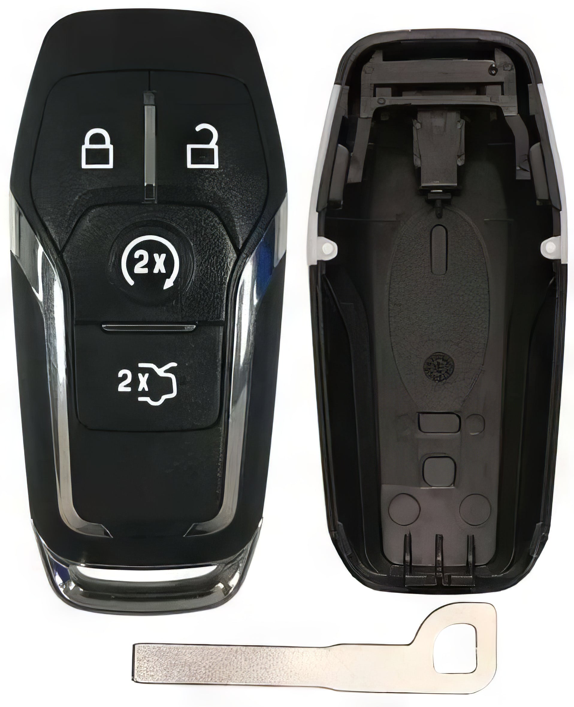 New Aftermarket Ford Smart Key Remote Replacement Case 4 Button