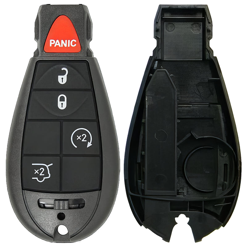 Chrysler/Dodge/Jeep/VW Fobik 5 Button Replacement Case with Remote Start FCC ID: IYZ-C01C / M3N5WY783X