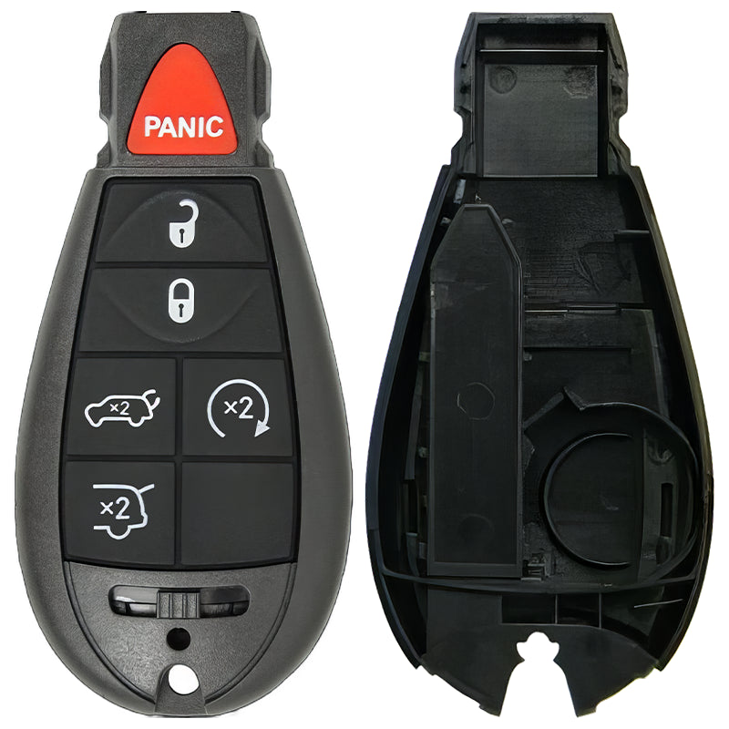Chrysler/Dodge/Jeep/VW Fobik 6 Button Replacement Case with Remote Start FCC ID: IYZ-C01C / M3N5WY783X