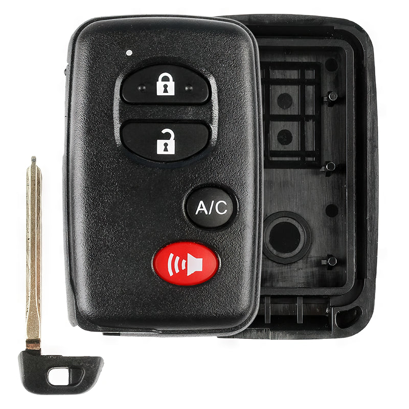Toyota Prius w A/C 4 Button Smart Key Replacement Case HYQ14ACX