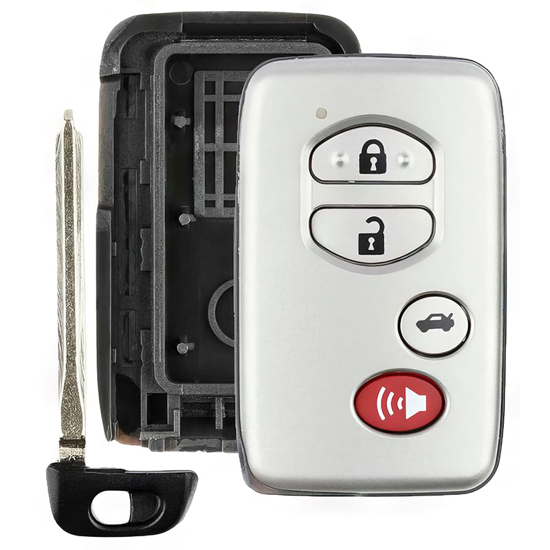 Grey Toyota 4 Button Replacement Case HYQ14AAB HYQ14ACX 89904-33181
