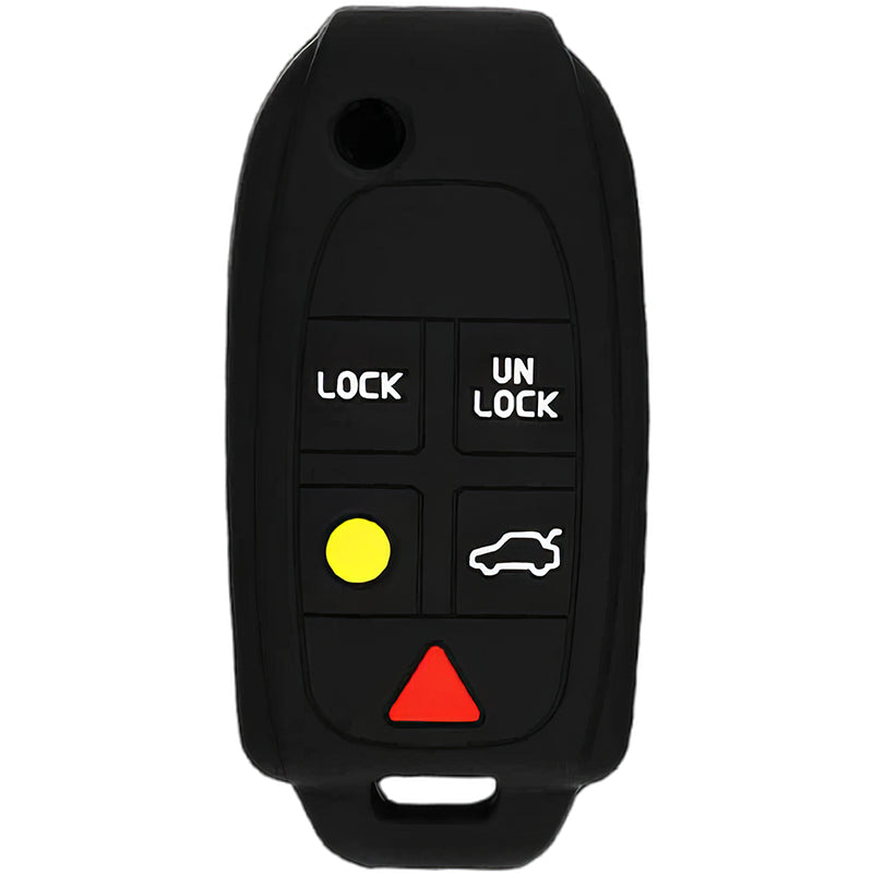 Silicone Key Fob Cover For Volvo 5 Buttons Flip Key Remote