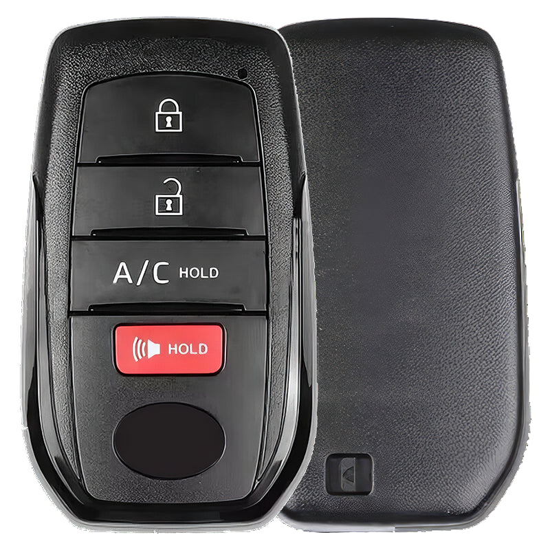 Toyota Smart Key 4 Button Replacement Case FCC ID: HYQ14FBX, PN: 8990H-42510