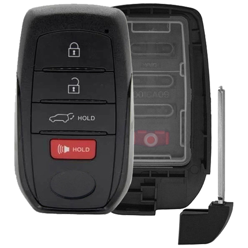 Toyota Smart Key 4 Button Replacement Case FCC ID: HYQ14FBX PN: 8990H-48050