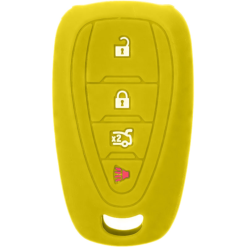 Silicone Key Fob Cover For Chevrolet 4 Buttons Smart Key Remote