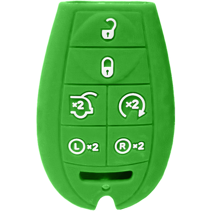 Xukey Silicone Remote Key Fob Cover Case For Jeep Cherokee, Dodge Journey & Dart - Black