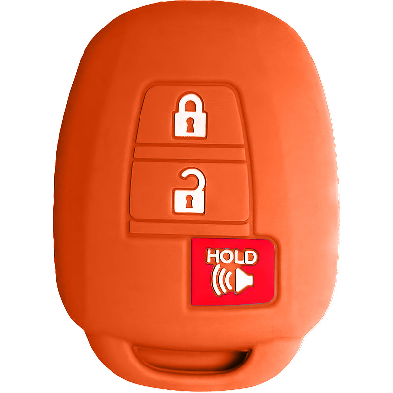 Silicone Protective Key Fob Cover For Toyota 3 Buttons Remote Head Key