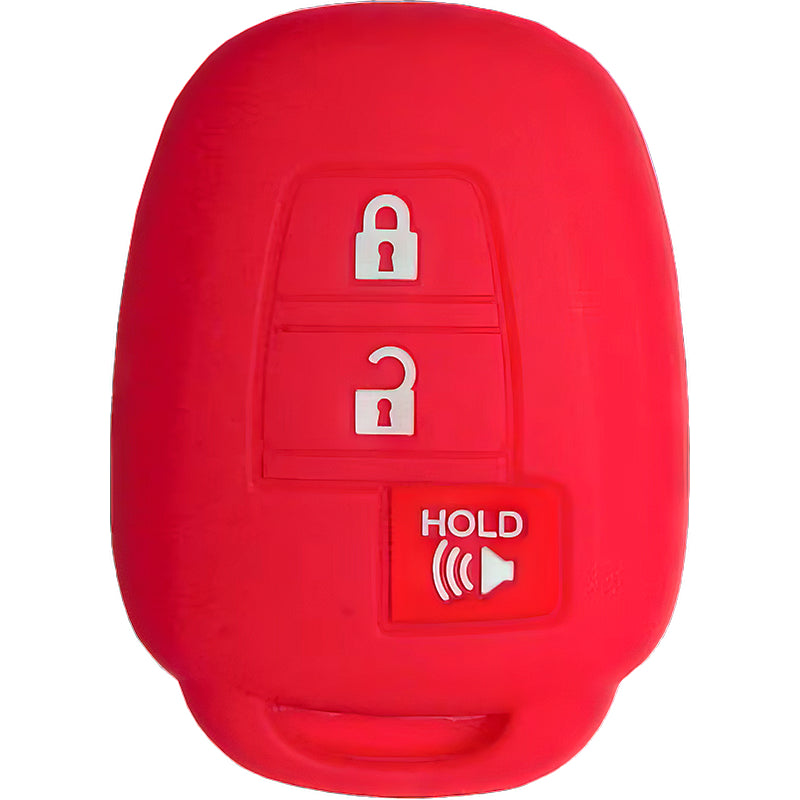 Silicone Protective Key Fob Cover For Toyota 3 Buttons Remote Head Key