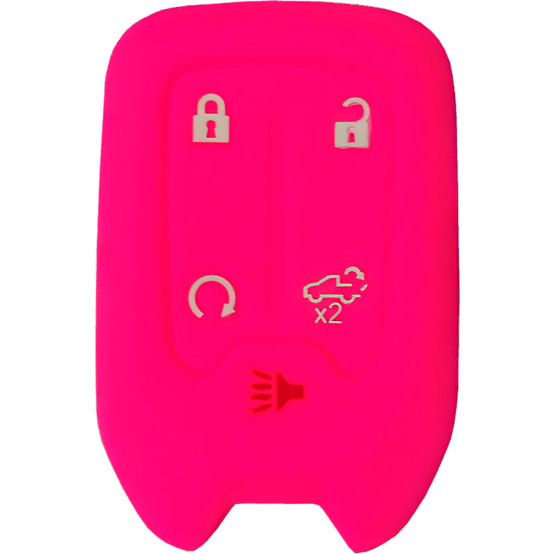 Silicone Key Fob Cover For Chevrolet 5 Buttons Smart Key Remote