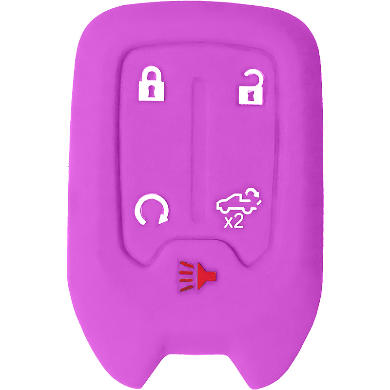 Silicone Key Fob Cover For Chevrolet 5 Buttons Smart Key Remote