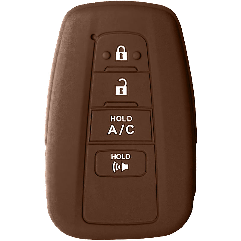 Soft Leather Smart Key Case For Toyota Avalon Camry RAV4 – 4 Button Fob Cover