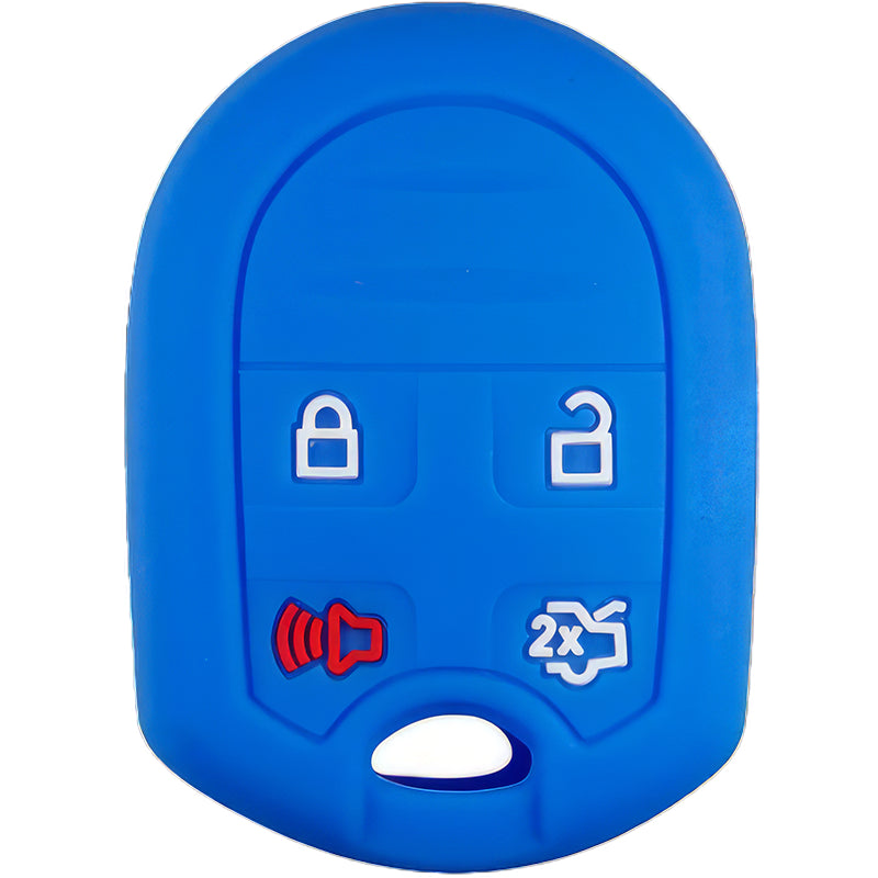 Silicone Key Fob Cover For Ford 4 Buttons Remote Head Key