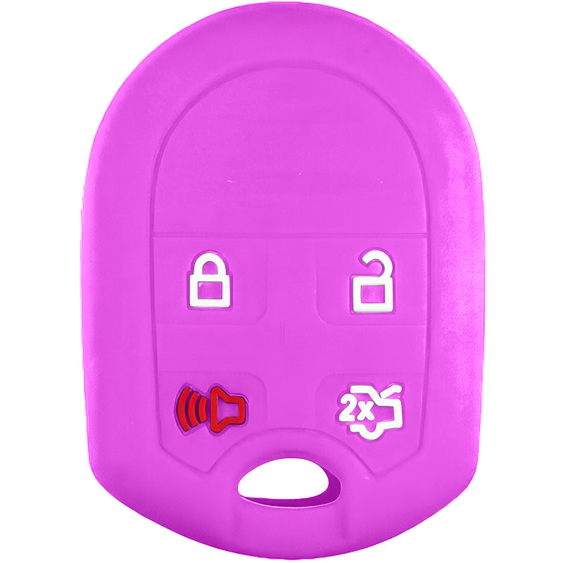 Silicone Key Fob Cover For Ford 4 Buttons Remote Head Key