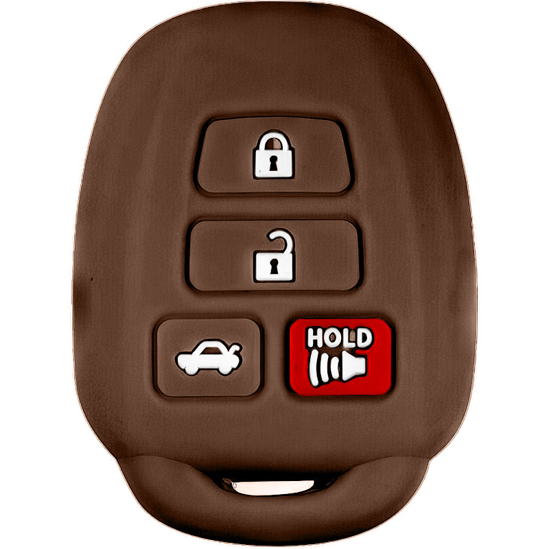 Silicone Key Fob Cover For Toyota 4 Buttons Remote Head Key