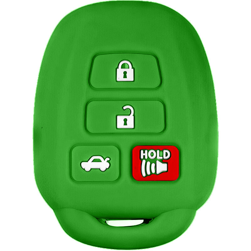 Silicone Key Fob Cover For Toyota 4 Buttons Remote Head Key