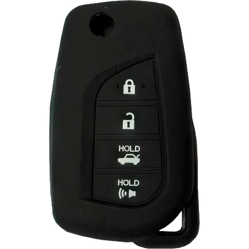 Silicone Protective Key Fob Cover For Toyota 4 Buttons Flipkey Remote