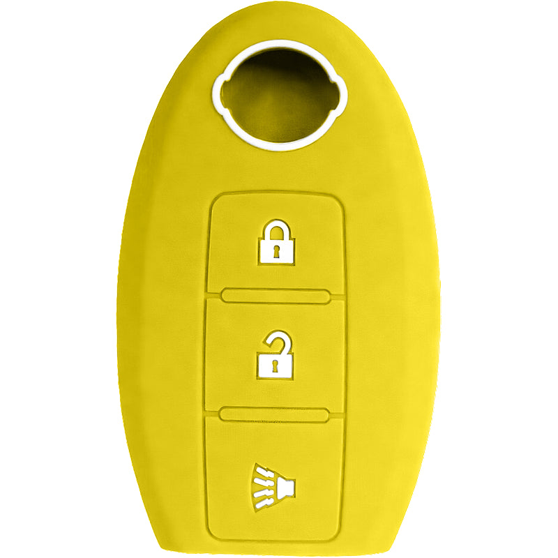 Silicone Key Fob Cover For Nissan 3 Buttons Smart Key Remote