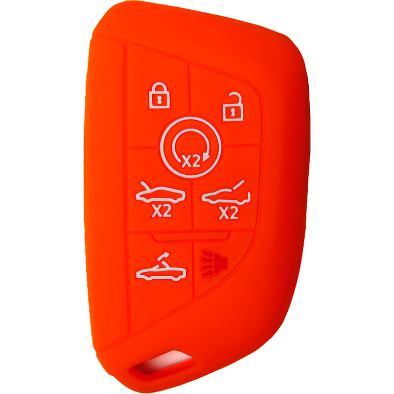 Silicone Key Fob Cover For Chevrolet 7 Buttons Smart Key Remote