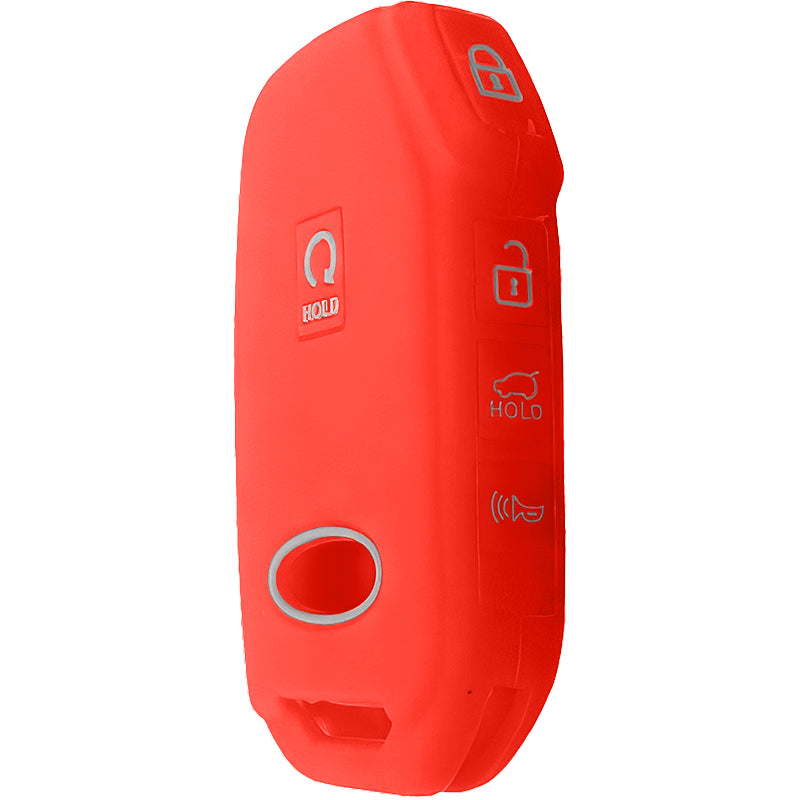 2Pcs Silicone 5Buttons Key Fob Cover Remote Case...