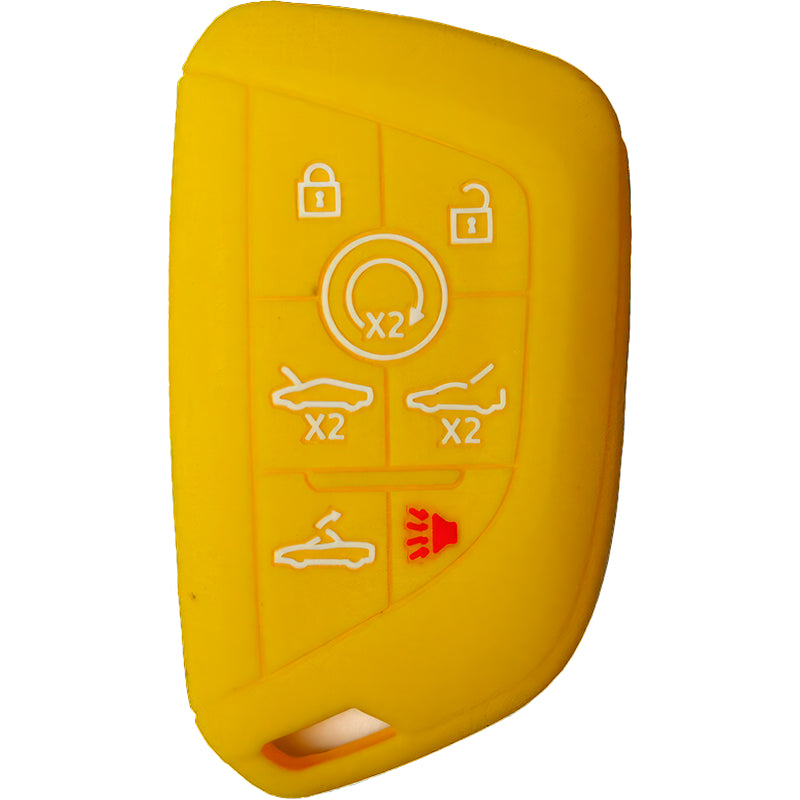Silicone Key Fob Cover For Chevrolet 7 Buttons Smart Key Remote