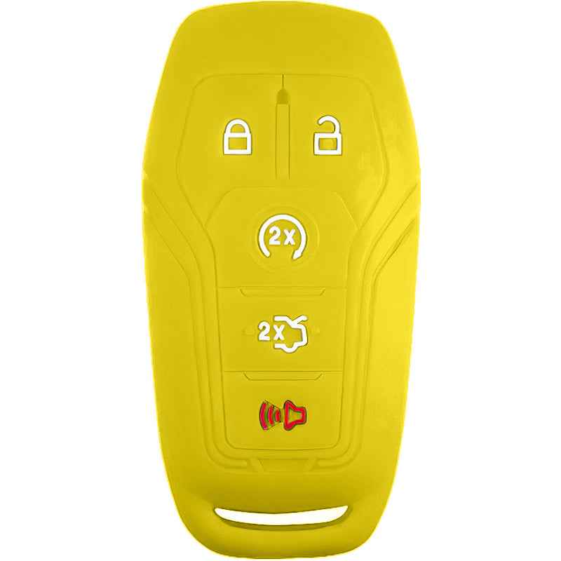 Silicone Key Fob Cover For Ford 5 Buttons Smart Key Remote