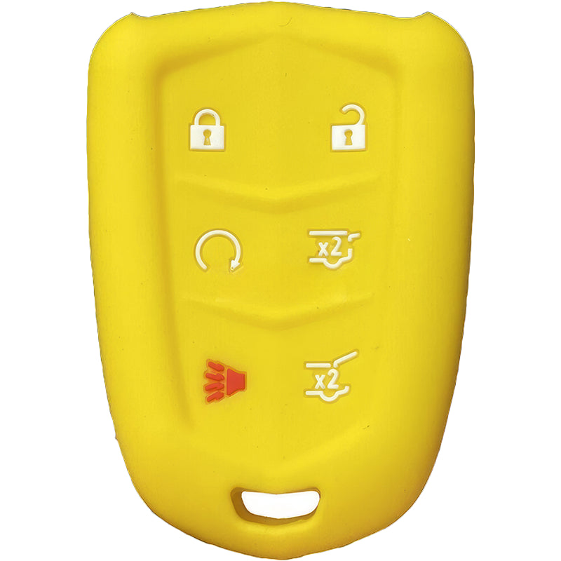 Toykee Key Fob Cover For Cadillac - 6 Button Remote Protector Case (Model: Keycover0105-02)