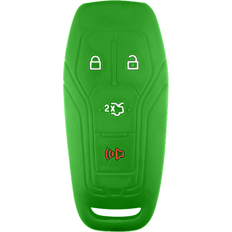 Silicone Key Fob Cover For Ford 4 Buttons Slim Smart Key Remote