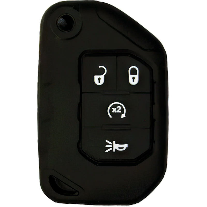 Silicone Protective Key Fob Cover For Jeep 4 Buttons Flipkey Remote