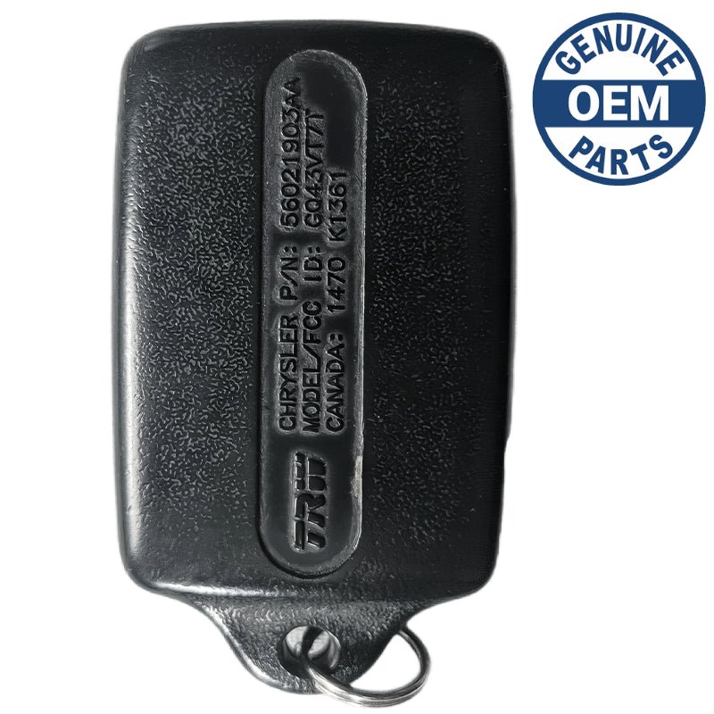 1996 Chrysler Town & Country Remote FCC ID: GQ43VT7T - Remotes And Keys